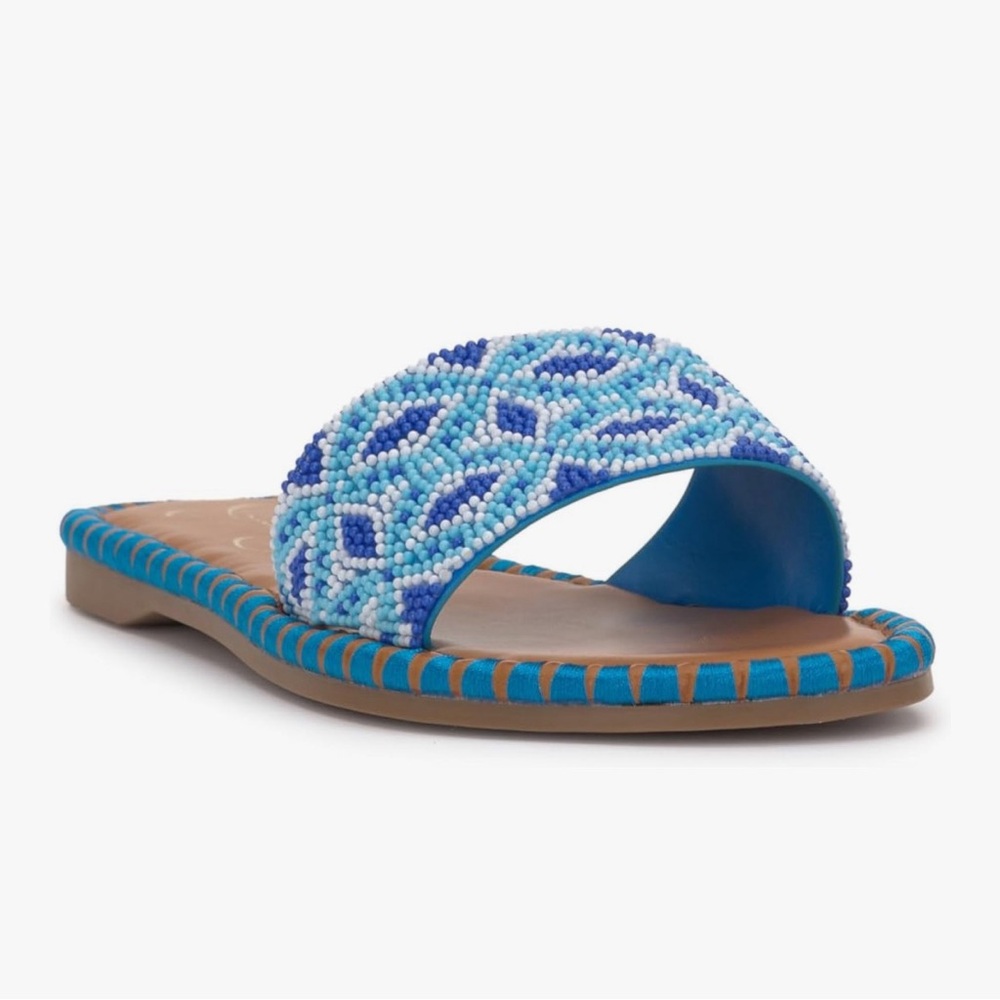 Jessica Simpson Bibiani Beaded Flat Sandal S